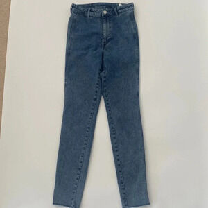 American Eagle high waisted skinny jeans size 26 blue denim